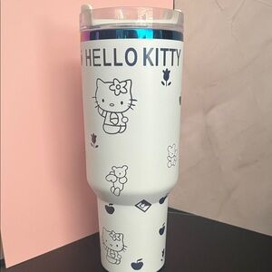 Stanley Hello Kitty White and Blue Tumbler